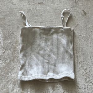 simple cream tube top! by Brandy Melville! so adorable!!! size: S